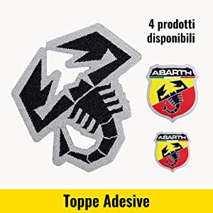 Abarth patch toppe adesive ufficiali scoprione o scudetto