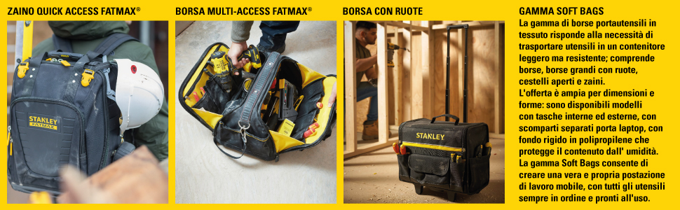 Stanley, Soft Bag, Fatmax, borsa, zaino, portautensili