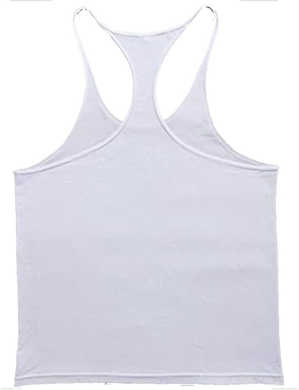 7Power Herren ?rmellose Muscle Stringer Weste Cut Open Gym Training Bodybuilding Tanktop - immagine 6