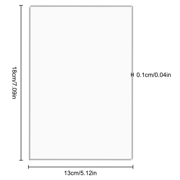 YXHZVON 10 Pezzi Fogli plexiglass lastra Trasparente 180 x 130 x 1.5 mm, Foglio Acrilico Trasparente per Vetro Della Cornice Segni di Tabella di Sostituzione Pittura Calligrafica - immagine 6