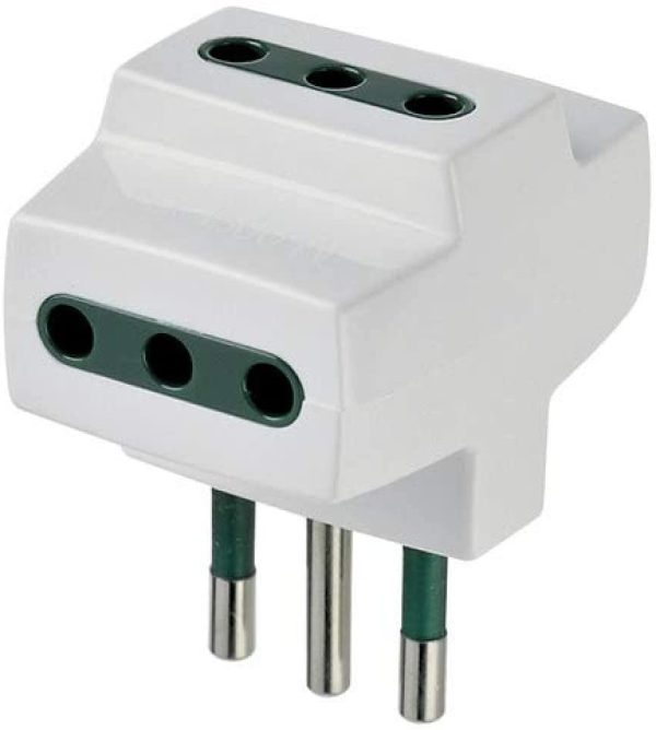 0A00320B Adattatore triplo multipresa S11+3P11 bianco