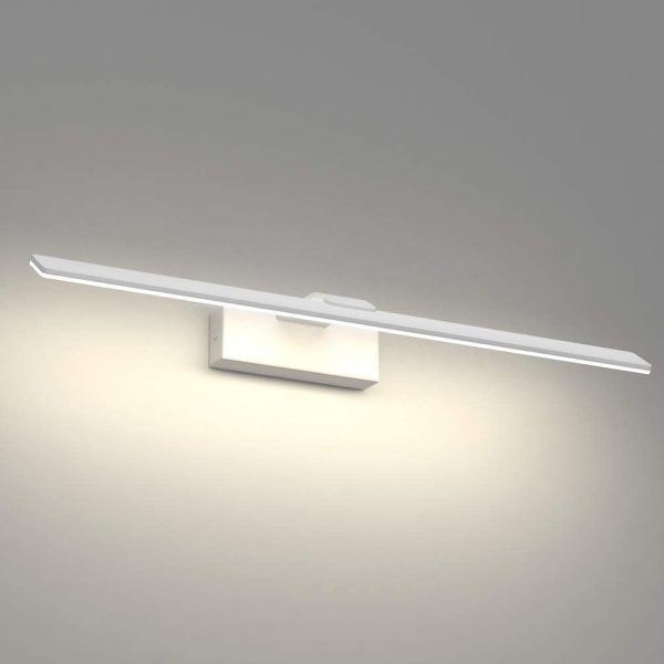 Luce Specchio Bagno Led 60cm, 18W 1600 Lumen, Impermeabile IP44 Lampada da Specchio Bagno, Applique Bagno Specchio Moderno, Bianco Naturale 4500K, Bianco