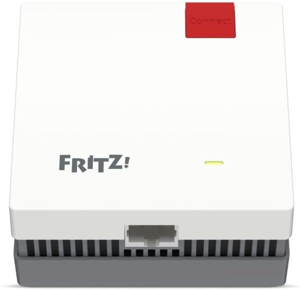 Fritz!Repeater 1200 AX International (Ripetitore Wi-Fi 6 Dual Band: 5 GHz (fino a 2.400 MBit/s) e 2,4 GHz-Band (info a 600 MBit/s), Porta LAN Gigabit ultraveloce, interfaccia in italiano - immagine 3