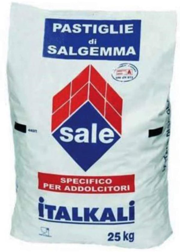 Sale in Pastiglie per Addolcitori Acqua Depuratori Salgemma Naturale Italiano Sacco 25KG - Consegna a Domicilio Gratuita - immagine 3