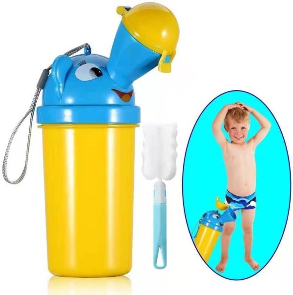 BYETOO Minzione Dispositivo Portatile di Emergenza orinatoio vasino WC, per Bambini, a Tenuta Bambino Kid Potty Pee Training, utilizzato per Auto Viaggio Campeggio e attivit?? all' Aperto, 500 ml - immagine 3