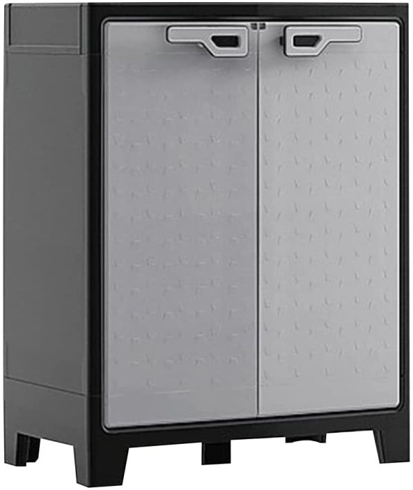 Keter 9762000 Titan Basso XL Impermeabile, Cert. Ipx3 80 X 44 X 100 H, Grigio, 80x44x100 cm - immagine 2