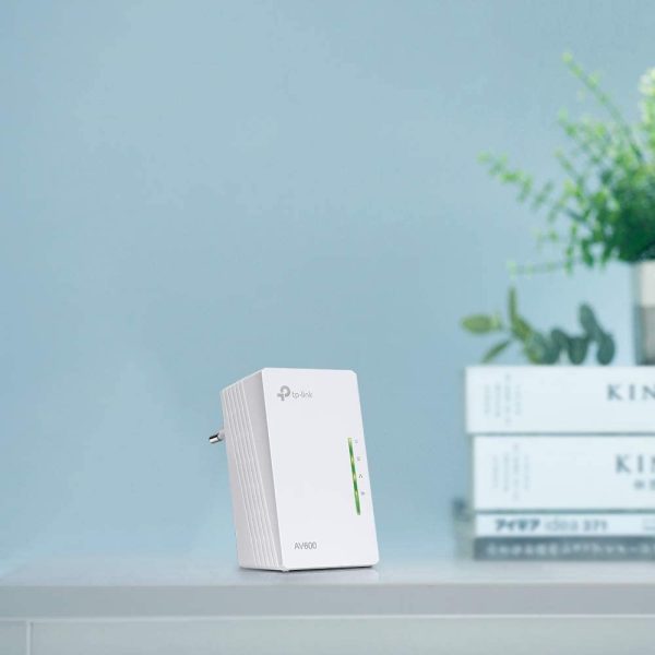 TL-WPA4220 Powerline AV600 WiFi Extender, 300 Mbps, 2.4GHz, Bianco, 15.3 x 10.2 x 9.1 cm - immagine 5