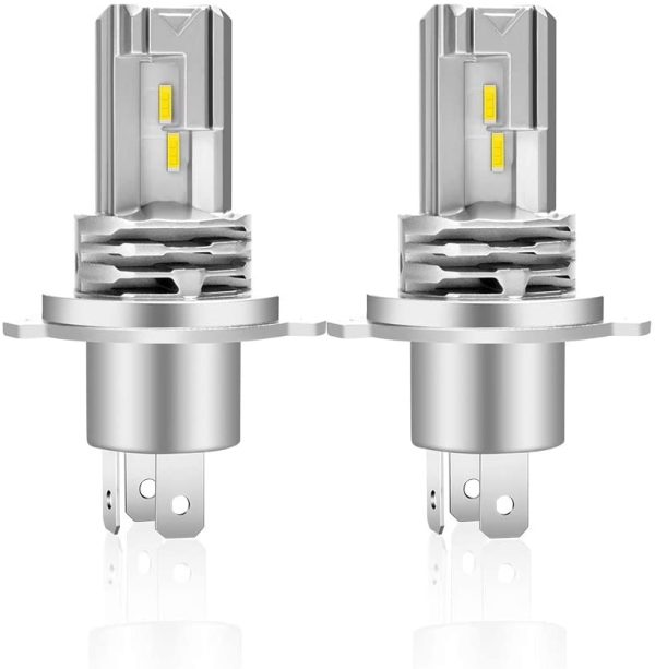 H4 LED Lampadina 6500K Per Fari Auto Luce Abbagliante Anabbagliante,Sostituzione Lampada Alogena E Fari Allo Xenon(2 pezzi) - immagine 2