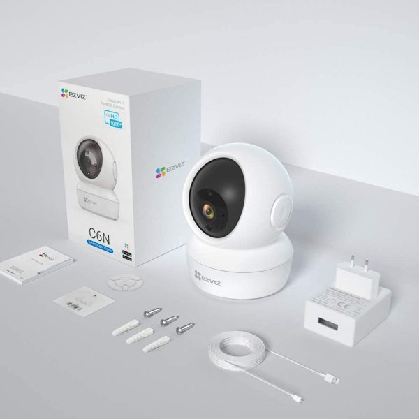 C6N Telecamera Wi-Fi Interno 1080p Videocamera Sorveglianza Interno Pan/Tilt/Zoom Compatibile con Alexa, Rotazione a 360??, Visione Notturna, Tracciamento del Movimento e Audio Bi-direzionale - immagine 2