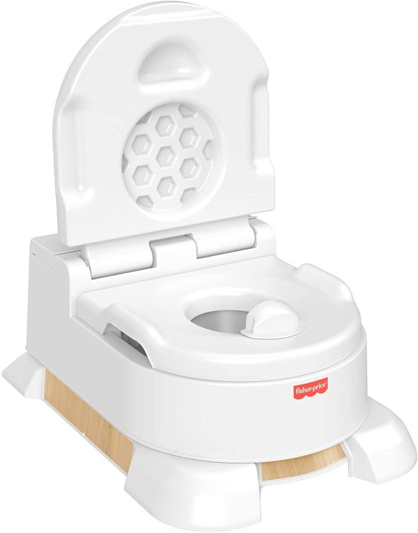 Fisher-Price- Vasino Design 4in1, Diventa Riduttore per WC e Sgabello, Giocattolo per Bambini HBX68