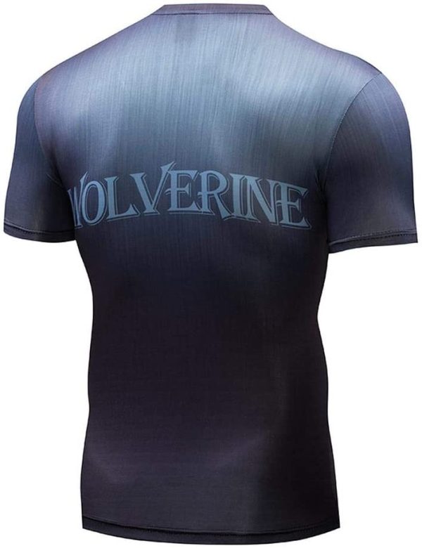 T-Shirt da Uomo Stampa 3D Tempo Libero Manica Corta Eroe Marvel Ghiottone per Movimento Fitness Wolverine-S - immagine 2