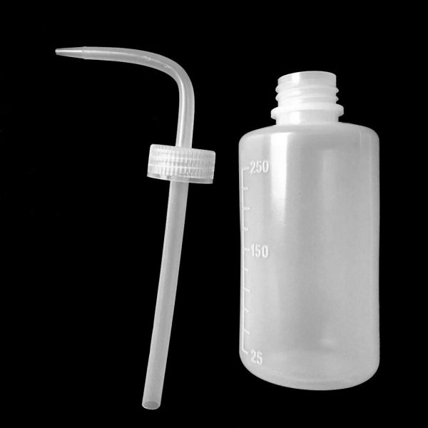 Bottiglie di sicurezza per prodotti igienici, strizzabili, beccuccio stretto, in plastica, 2 pezzi, 250ml/250ml, 2 - immagine 3