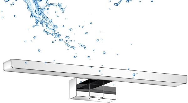 Luce LED da Specchio per il Bagno,Lunghezza 30cm,6W Equivalente a 37W,420LM,IP44 Impermeabile Resistente ad Acqua,Luce Bianca Naturale 4000K,Lampada LED Parete Lavabo,Pacco da un Pezzo