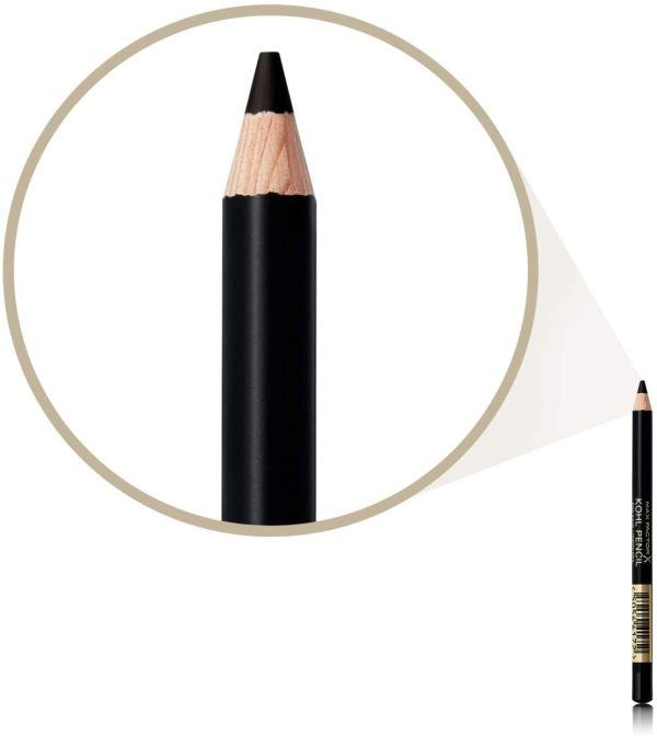 Max Factor, Matita Occhi Kohl Eyeliner Pencil, Kajal con Texture Morbida, 020 Black, 1,2 g - immagine 2