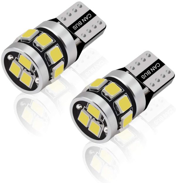 4pcs lampadine W5W t10 led canbus luce targa 6000k no error Auto Lampada 194 168 12 Leds 2835SMD 12V per luce di posizione,Interior Segnale, Cupola, Cruscotto Bianco - immagine 2