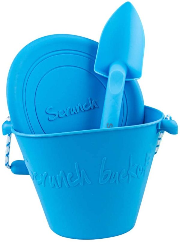 Scrunch FBE-80 Frisbee in Silicone Arrotolabile, Azzurro - immagine 2