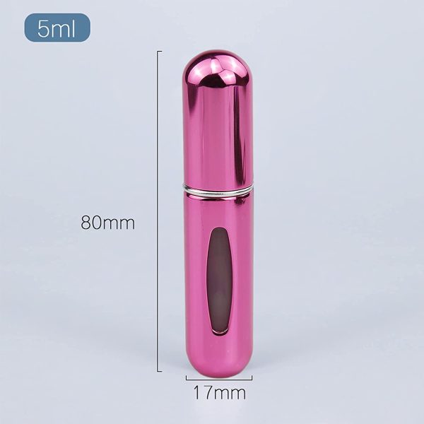 3 pezzi Atomizzatore di Profumo,Dispenser Profumo Portatile,5ml Bottiglia di Spruzzo Portatile da Viaggio,Mini Spruzzino Profumo Ricaricabile,Dispenser di Profumo Bottiglia Portatile Dell'atomizzatore - immagine 7