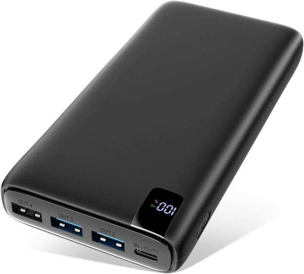 A ADDTOP Powerbank 26800mAh con 18W USB C Power Delivery Caricabatteria Portatile con Display Digitale LCD e 4 Porte per Smartphone, Tablets - immagine 2