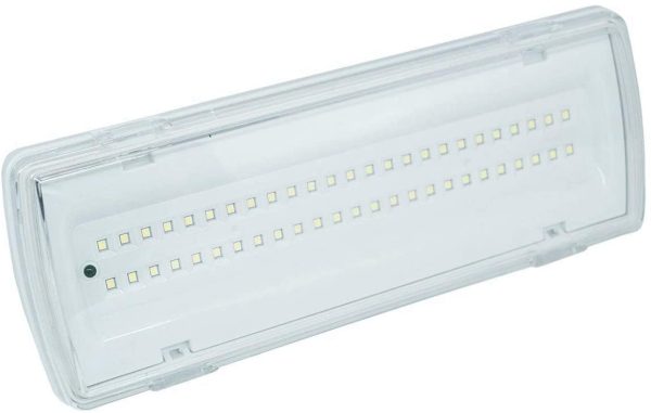 Lampada Di Emergenza Con 50 Led Completa Di Incasso E Batteria Luce Bianca 4W