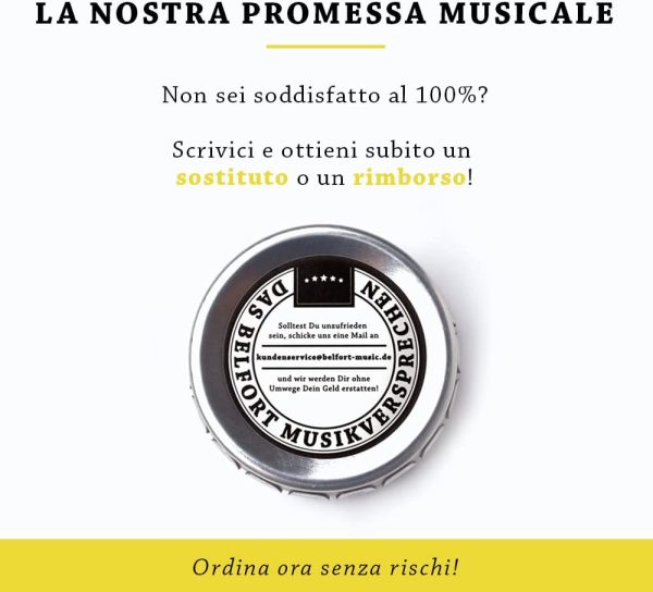 Belfort? 20 plettri per chitarra di alta qualit??, in elegante scatola regalo, in celluloide estremamente resistente, 4 spessori: da 0,46 a 1,20 mm, BONUS: un eBook gratuito - immagine 2