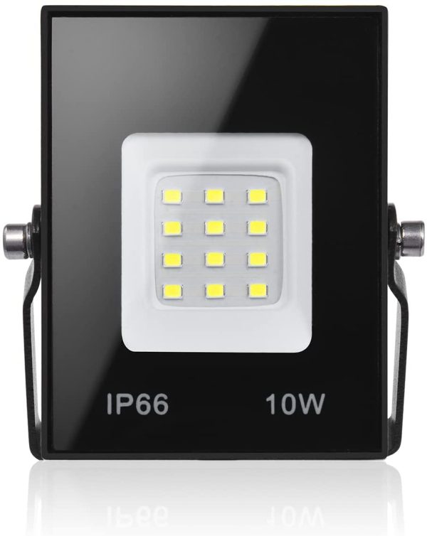 10W Faretto a Led, IP66 Impermeabile fari led da esterno, Bianco freddo 6500k Proiettore da Esterno, Ampiamente usato in giardini, garage, case, illuminazione esterna ecc.