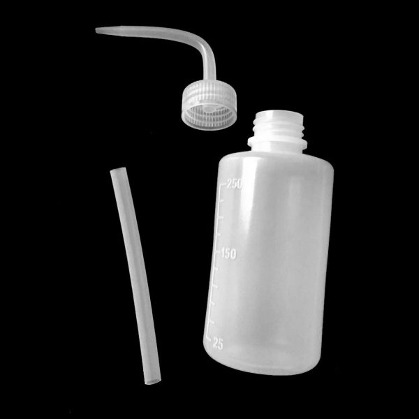 Bottiglie di sicurezza per prodotti igienici, strizzabili, beccuccio stretto, in plastica, 2 pezzi, 250ml/250ml, 2 - immagine 2