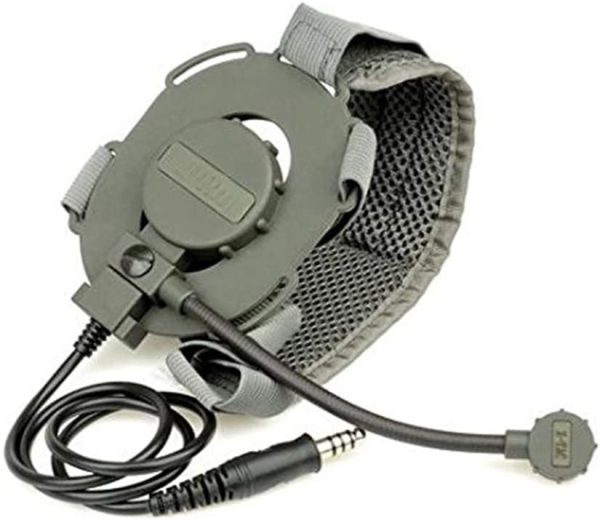 z-tac z-tactical adattatore per cuffie cuffie con microfono Z029 Bowman EVO III doppio lato tattico militare Airsoft caccia mic radio FG con fascetta - immagine 2