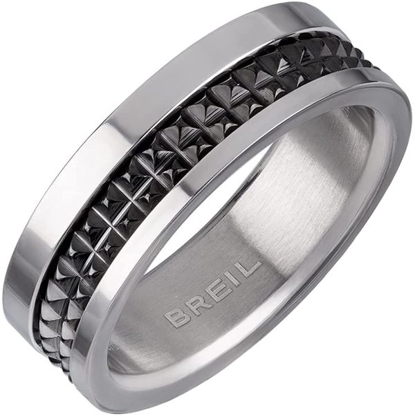 Breil Anello collezione RING-JOINT-1 in acciaio colorato per uomo