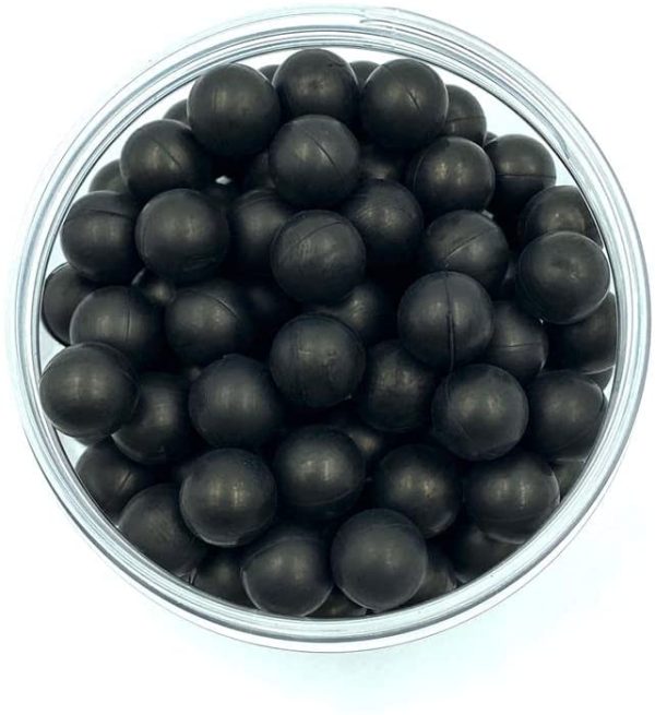 SSR 100 x Hard Rubber Balls Paintballs Reballs Powerballs 43 Cal. T4E RAM Gomma Palline M2 Calibro - immagine 2