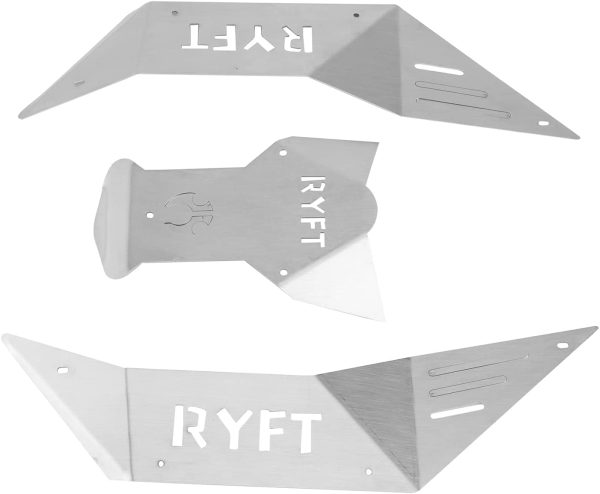 Bopfimer Set di piastre di protezione per carrozzeria in metallo, per AXIAL RBX10 Ryft 1/10 RC Crawler Upgrade