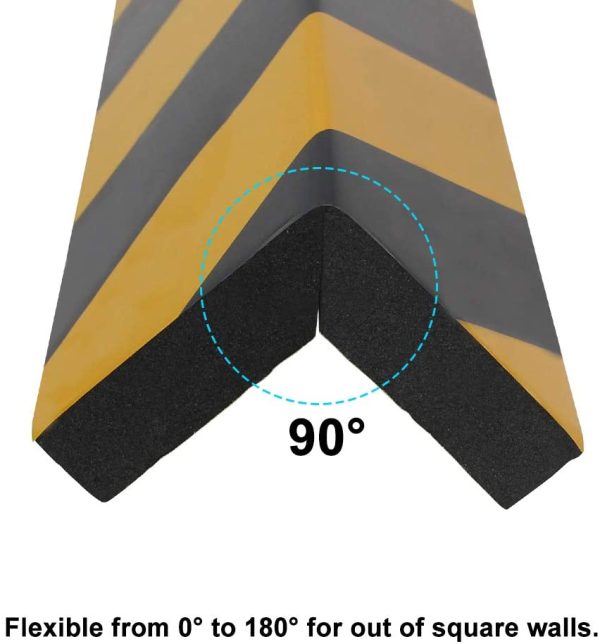 2 Pezzi Paraspigoli per Colonna Garage Protezione Garage Muro Paraspigoli Garage Proteggi Auto Protezione Paraurti per Auto Adatto per l'installazione in Un Garage o Parcheggio - immagine 3