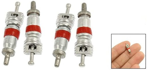 Winomo - Confezione di 100 valvole Stem Core per pneumatici di auto, camion, moto, pezzo di ricambio - immagine 2