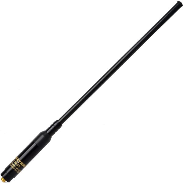 Dual Band VHF/UHF Antenna SMA-Femmina 28 cm/11pollici-109 cm/43pollici Alto-Guadagno Retrattile Antenna tattica per Baofeng GT-3TP UV-5R UV-9R Radio ricetrasmettitori palmari