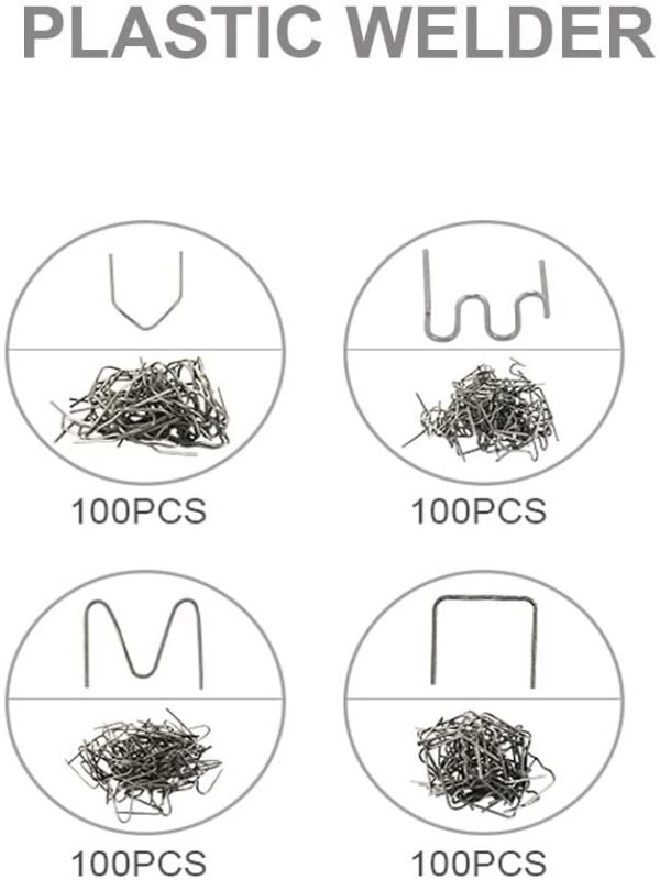 Saldatrice per Plastica, Cucitrice a Caldo Saldatura Plastica Kit con 400 Graffette per la Riparazione Plastiche dei Paraurti, Carene - Saldatrice / Saldatore Ripara Plastica - immagine 6