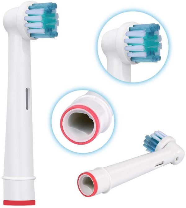 Testine Spazzolino Elettrico Compatibile con Oral B - Adatto Spazzolini Elettrici Oral B Sensitive, Cross Action, Professional Care, Vitality, ecc - Di HSYTEK