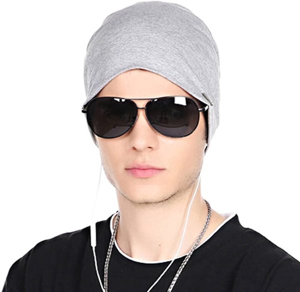 CACUSS Estate Berretto Beanie Cotone Elastico Lungo Slouch Beanie Uomo & Donna - immagine 3