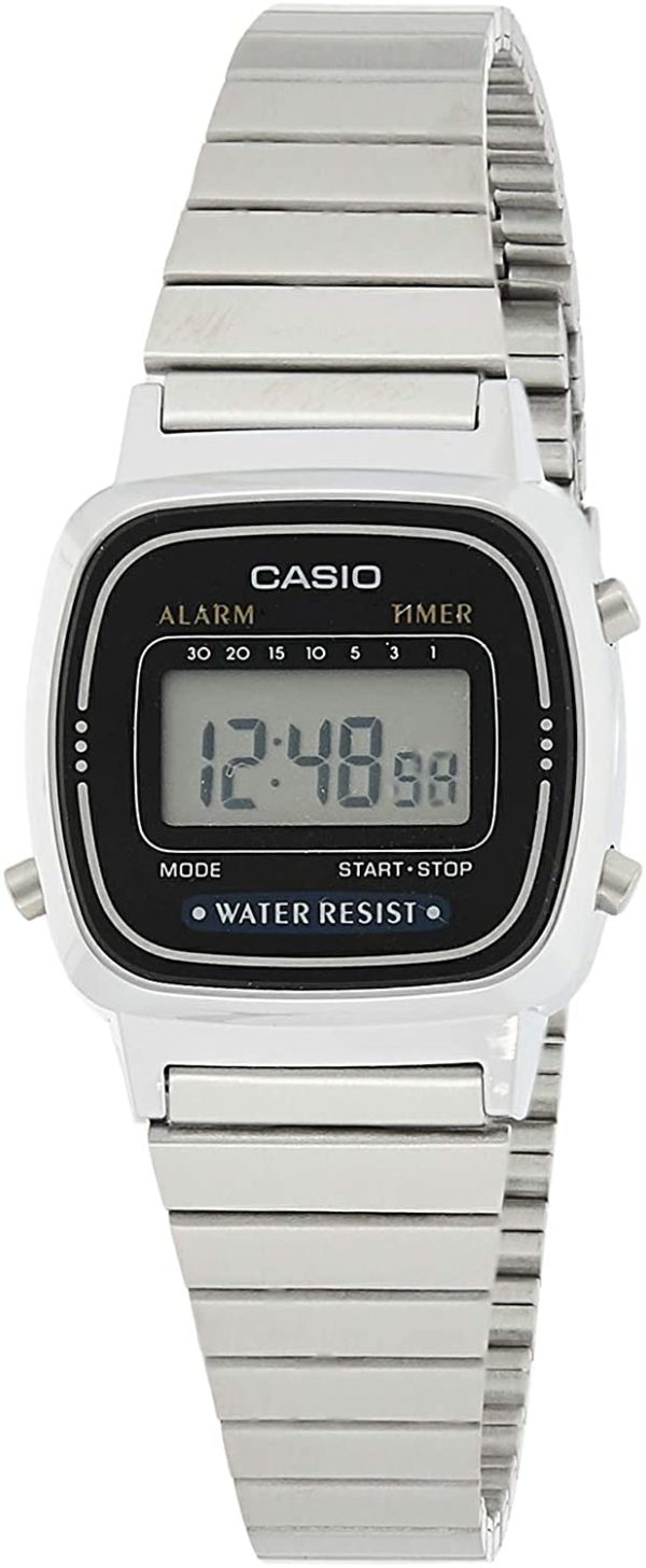 Casio Vintage LA670W - Orologio da Polso Digitale, Argento - immagine 3