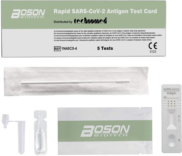 Boson Test Rapido per l'Antigene SARS-COV-2 - Scatola da 5 test