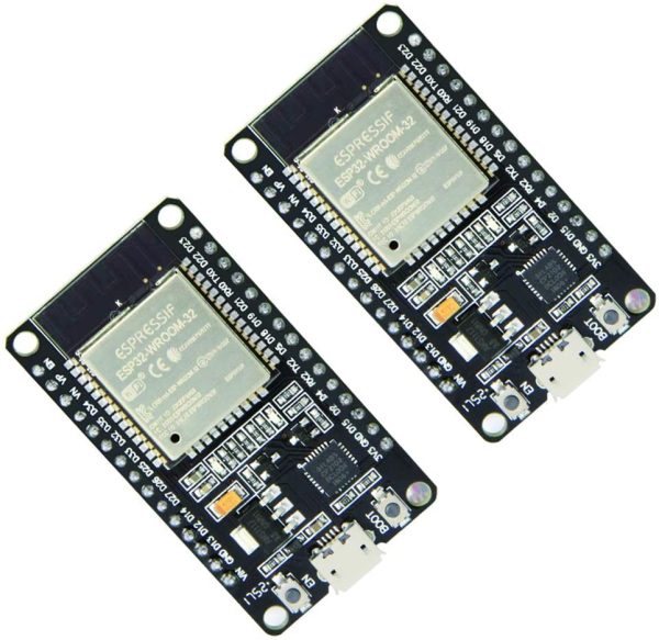 ESP32 Scheda di Sviluppo ESP-WROOM-32 ESP-32 ESP-32S Modulo 2.4GHz WiFi + Bluetooth Dual Mode modulo Antenna con Potenza Ultra Bassa (2 Pack) - immagine 2