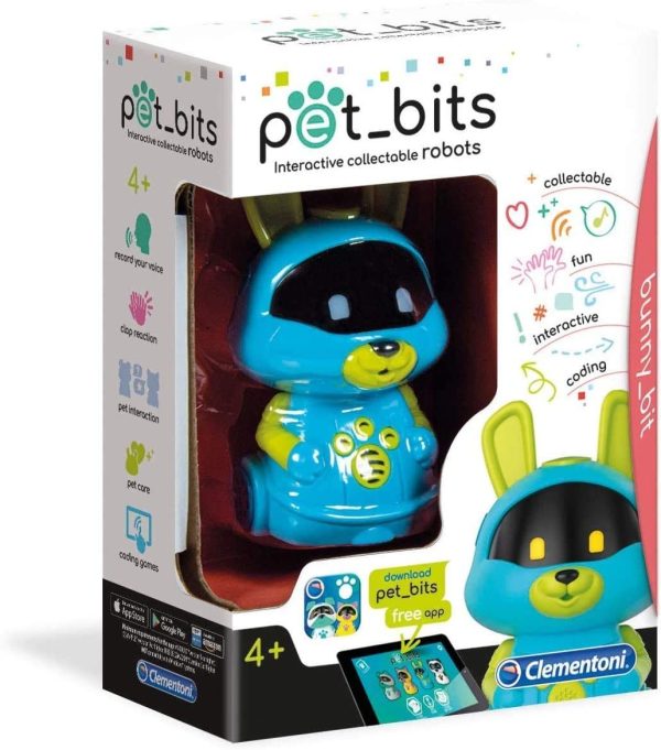 Clementoni Bunny Bit Sapientino Robot Educativo, Multicolore, 4 Anni +