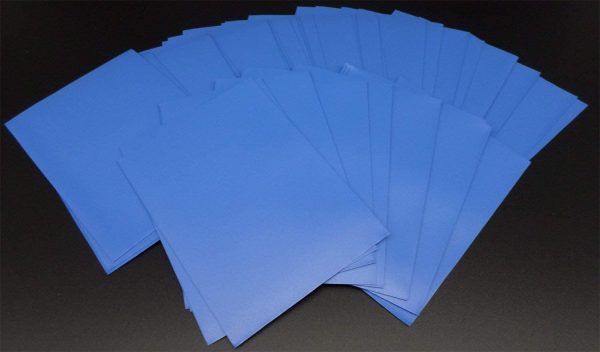 docsmagic.de 4 x 60 Double Mat Blue Card Sleeves Small Size 62 x 89 - Blu - Mini Bustine - YGO - immagine 4