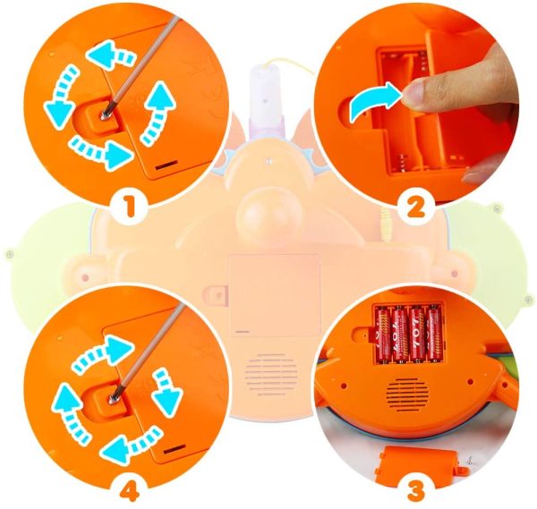 Symiu Tamburo Giocattolo Bambino Strumenti Musicali Bambini con Filastrocche Neonati Batteria Elettronico Giocattoli Musicale Idea Regalo per 3 Anni + - immagine 6