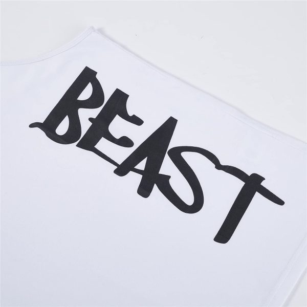 Cabeen Beast Palestra Uomo Canotta Bodybuilding Canottiera Smanicato Cotone Sport Tank Top - immagine 2