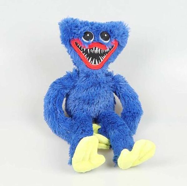 AOOPOO 1 pezzi 40 CM Huggy Wuggy Poppys Giocattoli di peluche di Natale Huggys Wuggys, bambola animale farcito di peluche, bambola di orrore del mostro blu per fan del gioco (Blu) - immagine 5