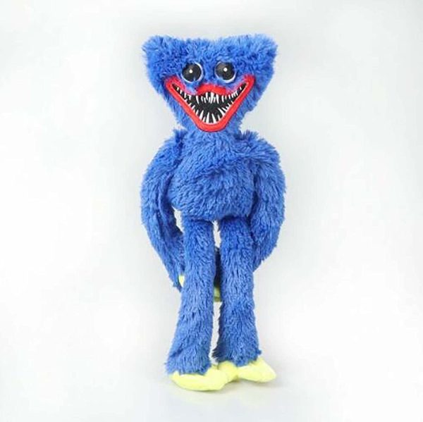 AOOPOO 1 pezzi 40 CM Huggy Wuggy Poppys Giocattoli di peluche di Natale Huggys Wuggys, bambola animale farcito di peluche, bambola di orrore del mostro blu per fan del gioco (Blu) - immagine 7