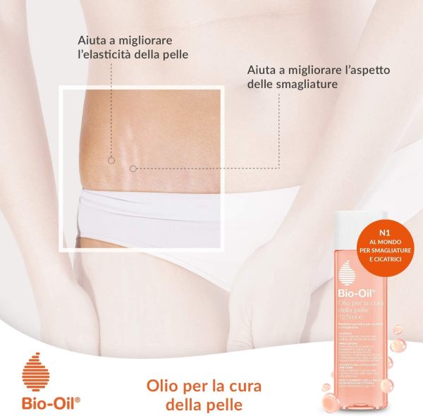 Bio-Oil Olio per Cicatrici e Smagliature, Trattamento per la Pelle con Azione Idratante, Cicatrizzante e Anti Smagliature, Indicata per Pelli Sensibili, 125 ml - immagine 6