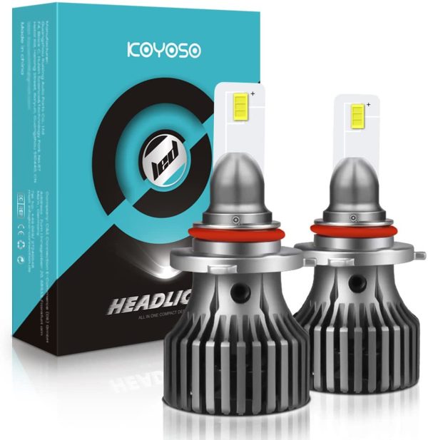 Lampadine 9005/HB3 LED 60W 12000LM Sostituzione per Alogena Lampade e Xenon Luci, 6000K Estremamente Luminoso CSP Chips lampade per Auto, 2 Lampadine - immagine 7