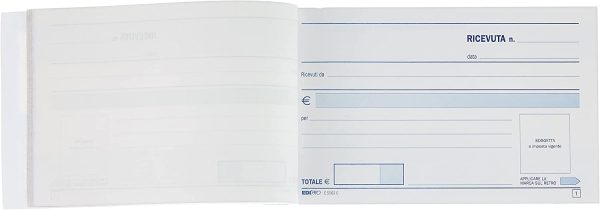 EDIPRO - E5563C - Blocco ricevuta generica 50x2 autoricalcante f.to 9,9x17 - immagine 4