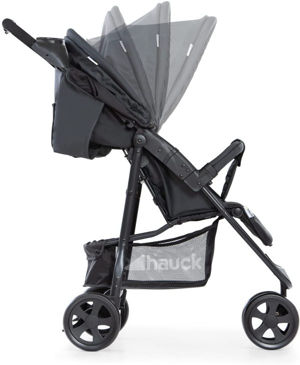 Hauck Passeggino Tre Ruote Citi Neo 2 25 kg Portata, Pieghevole con Una Mano, Leggero solo 7,5 kg, Porta Bevande, Posizione Nanna per Bebè e Bambini dalla Nascita, Grande Cesto, Grigio - immagine 5