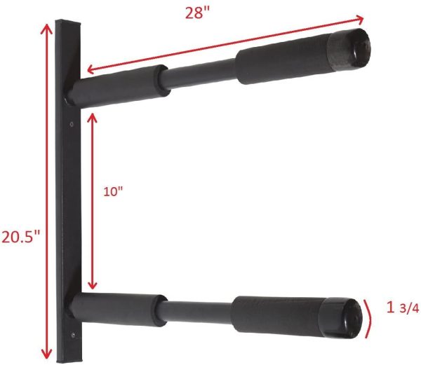 COR Surf Double Board Surfboard Rack | Supporto a parete per SUP per carichi pesanti per paddleboard o tavola da surf SUP e portaoggetti a parete per longboard